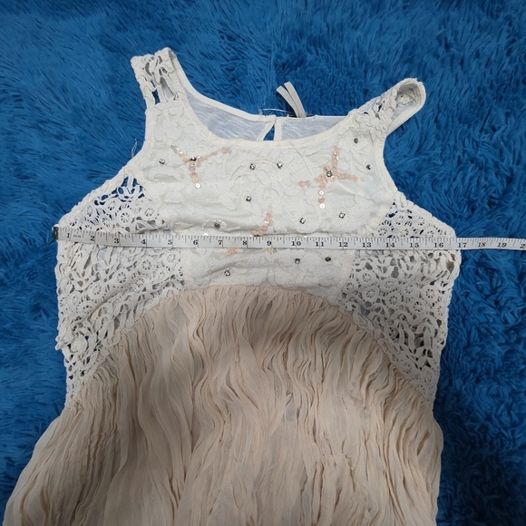 Gimmicks By BKE Crinkled Chiffon Tank Top Women's Size Small - Picture 5 of 7
